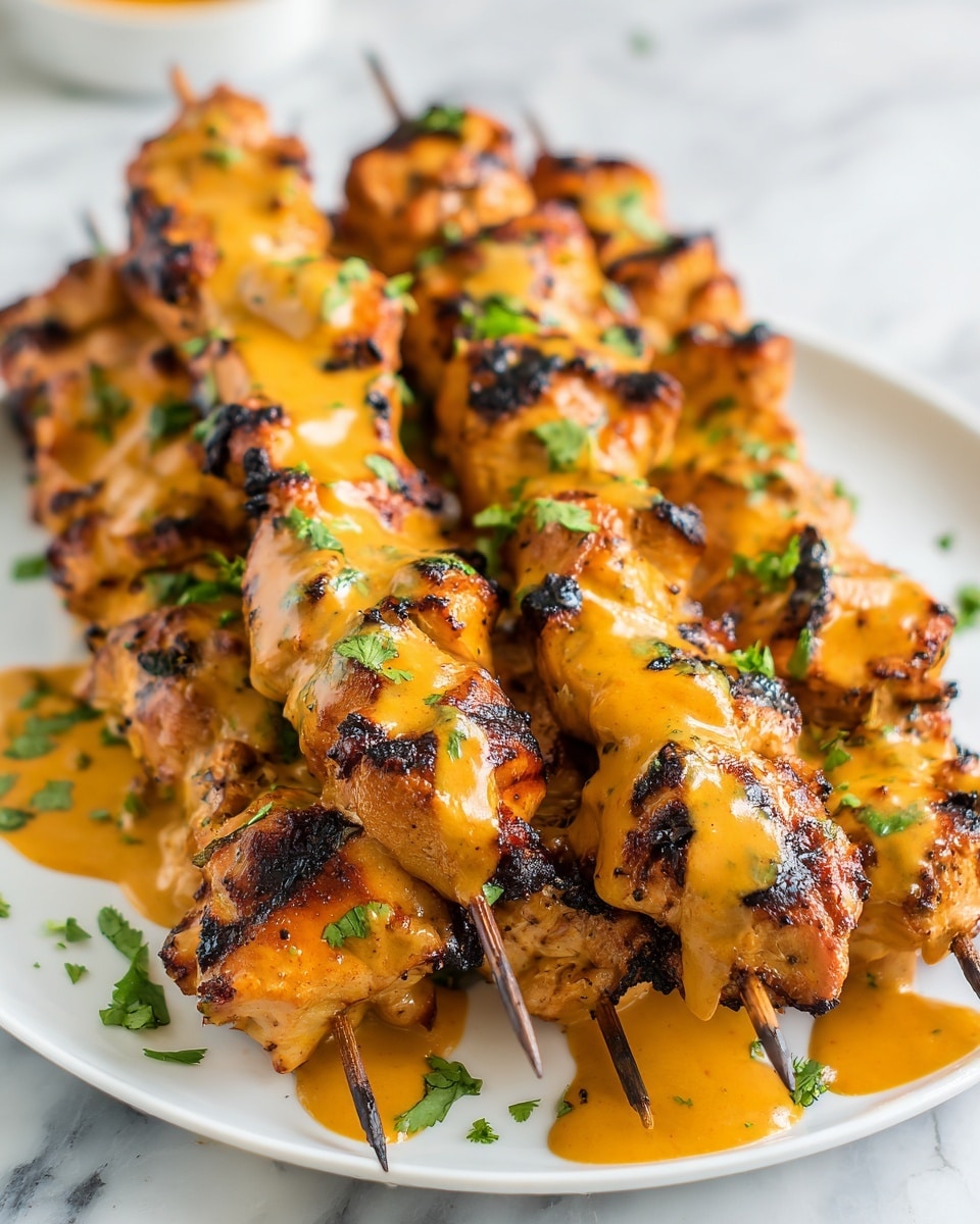 Peri Peri Chicken Skewers with a Butter Sauce Recipe - Recipe Image