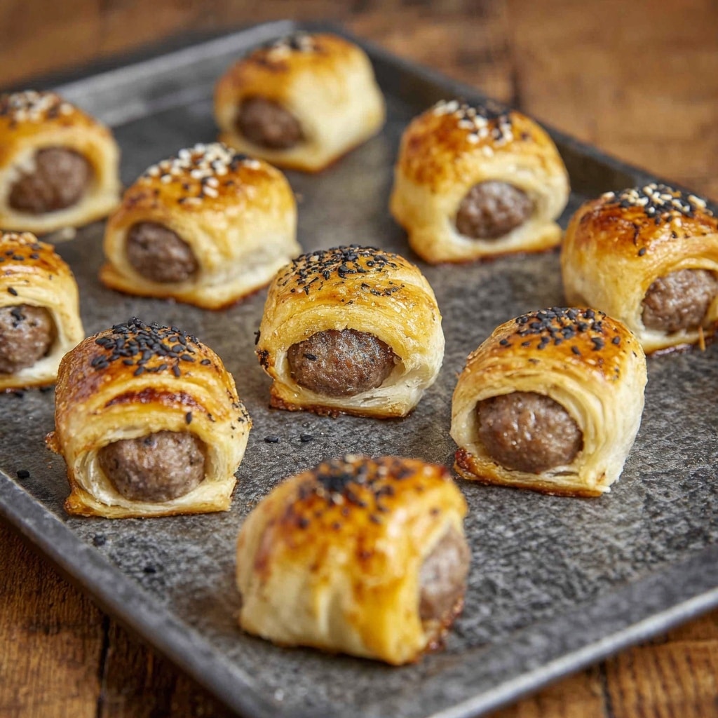 Brats in a Blanket with Cheddar and Everything Bagel Seasoning Recipe - Recipe Image