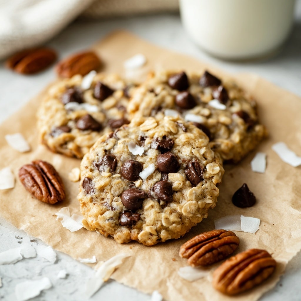 Chocolate Pecan Coconut Cookies Recipe - Recipe Image