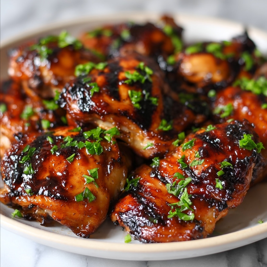 Garlic Miso Chicken Thighs in the Air Fryer Recipe - Recipe Image