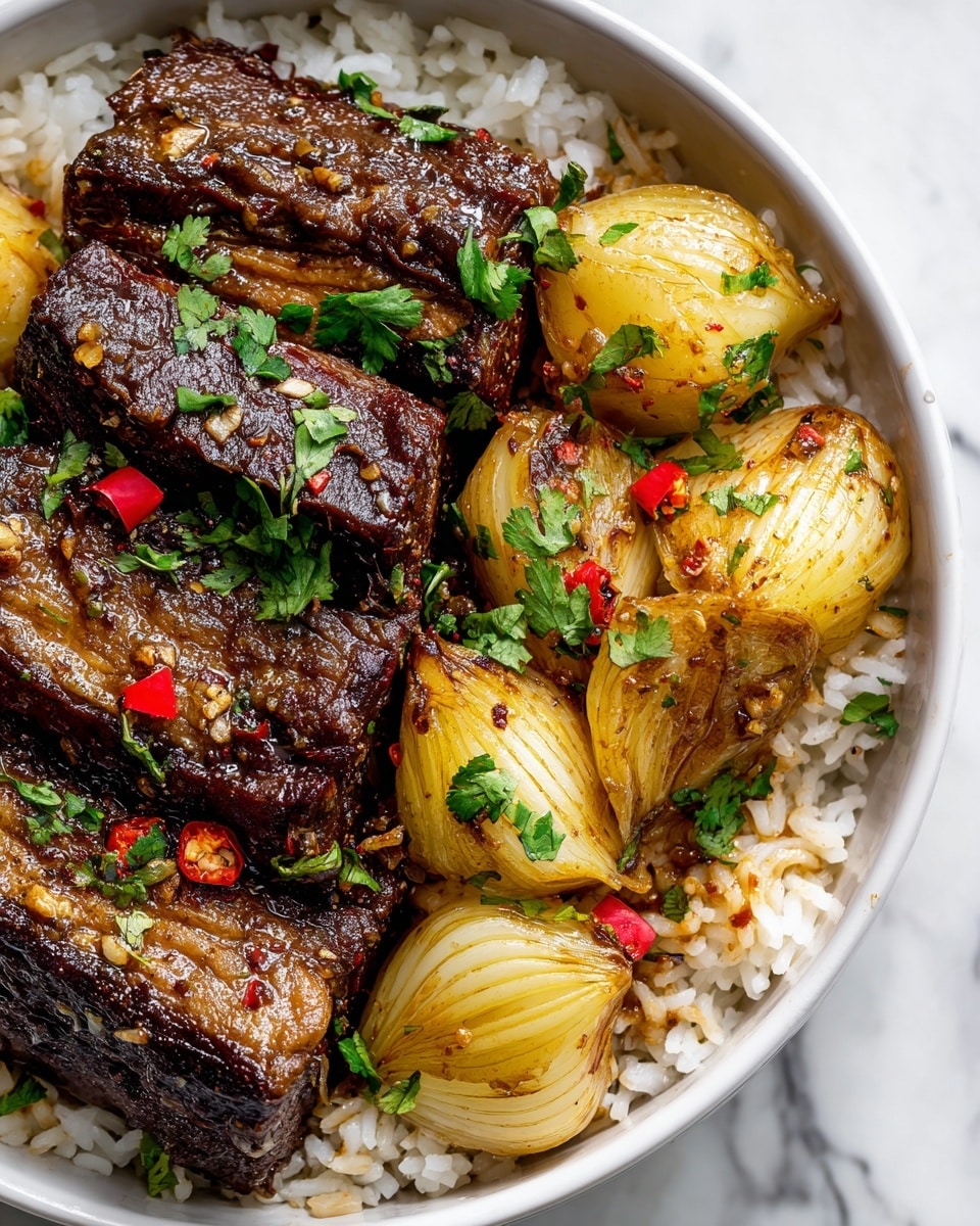 Sweet Savory Caramelized Pulled Beef Recipe - Recipe Image