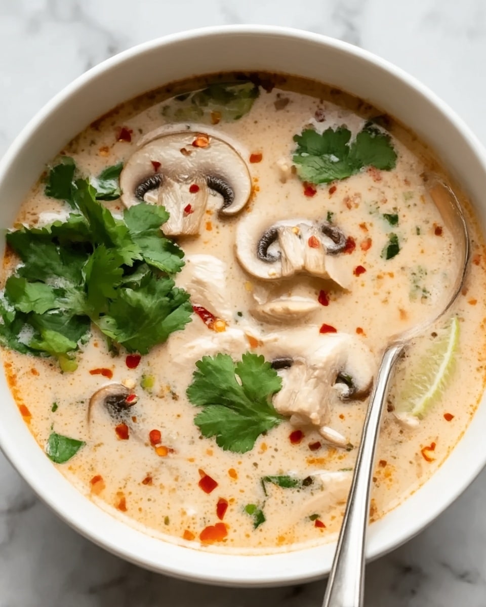 Slow Cooker Tom Kha Soup (Thai Coconut Chicken Soup) Recipe