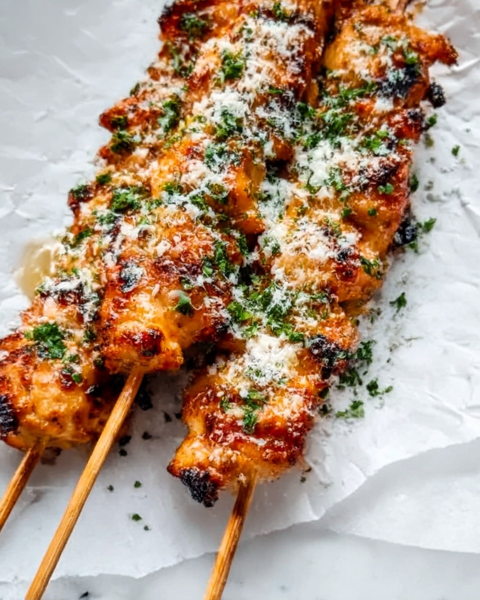 Ranch Garlic Parmesan Chicken Skewers Recipe - Recipe Image