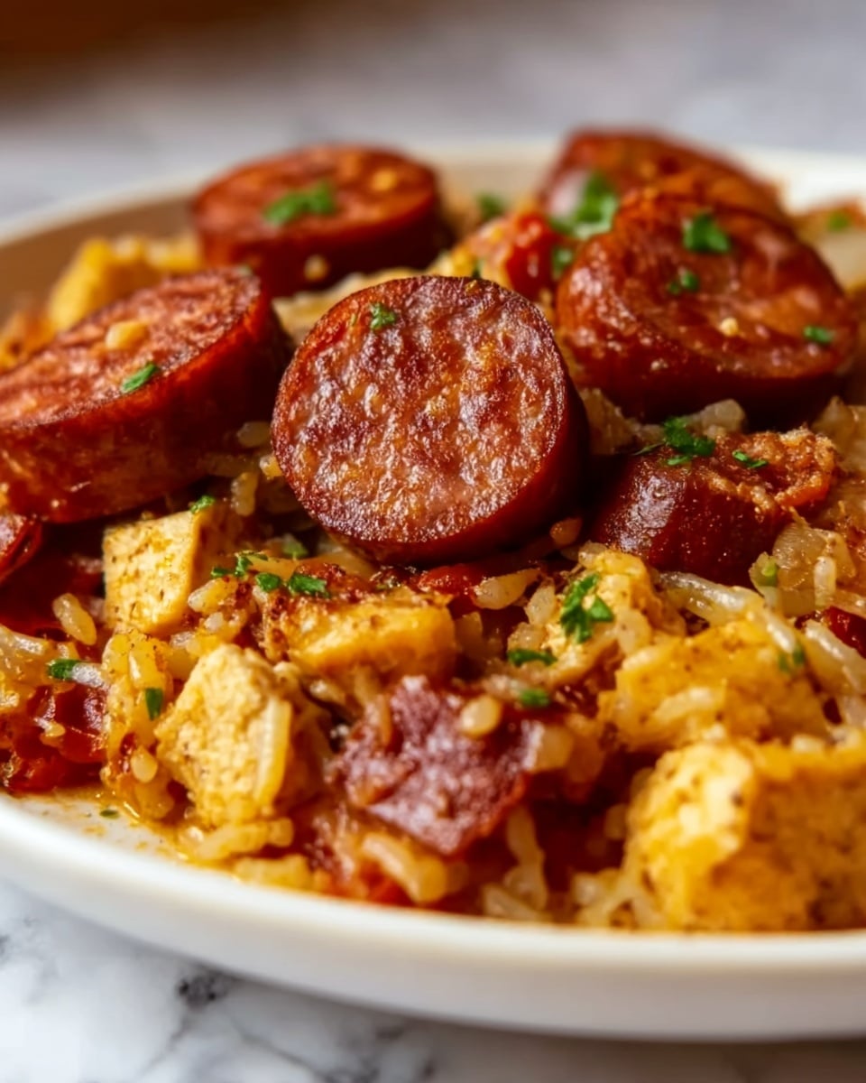 Slow Cooker Sausage Casserole Recipe - Recipe Image