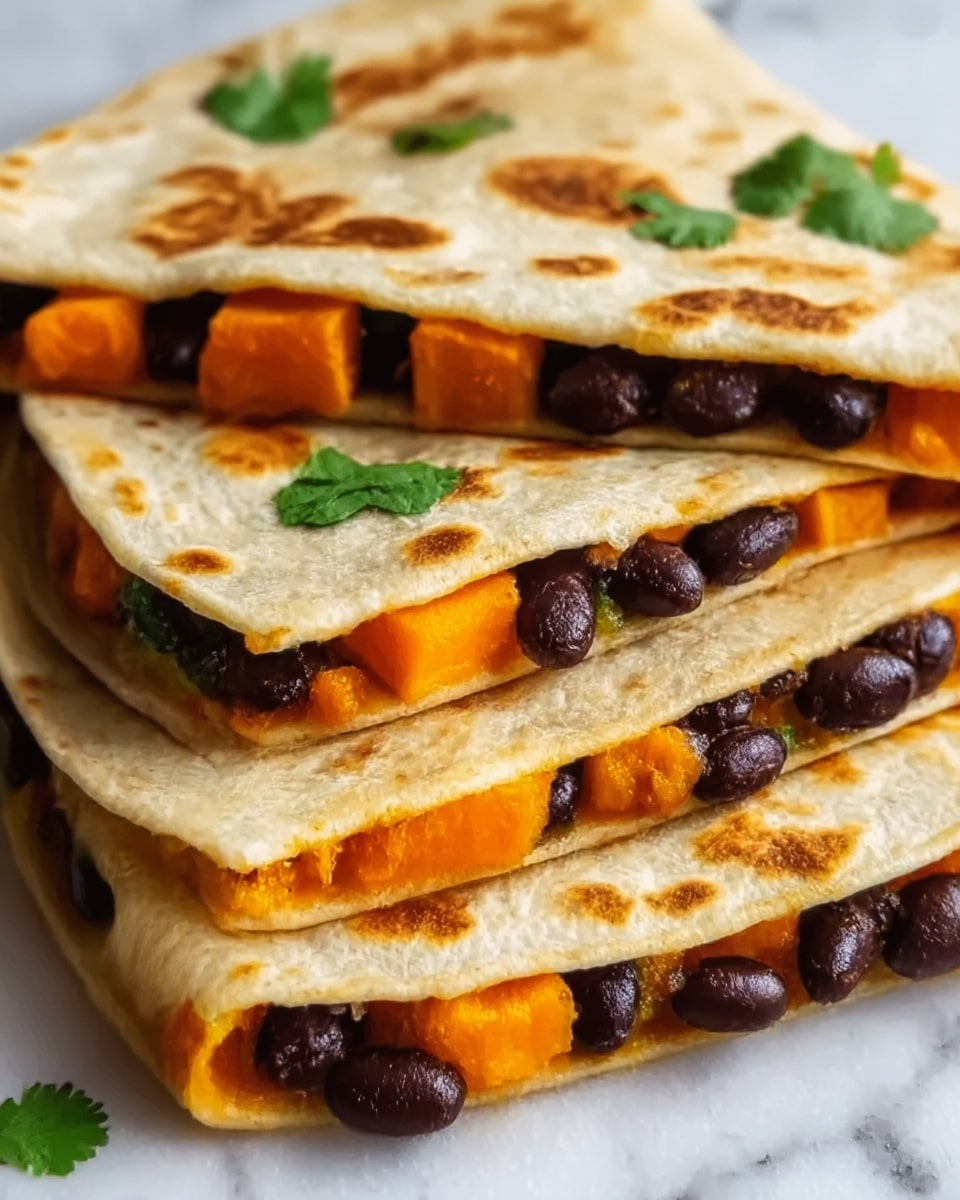 Roasted Sweet Potato and Black Bean Quesadillas Recipe - Recipe Image