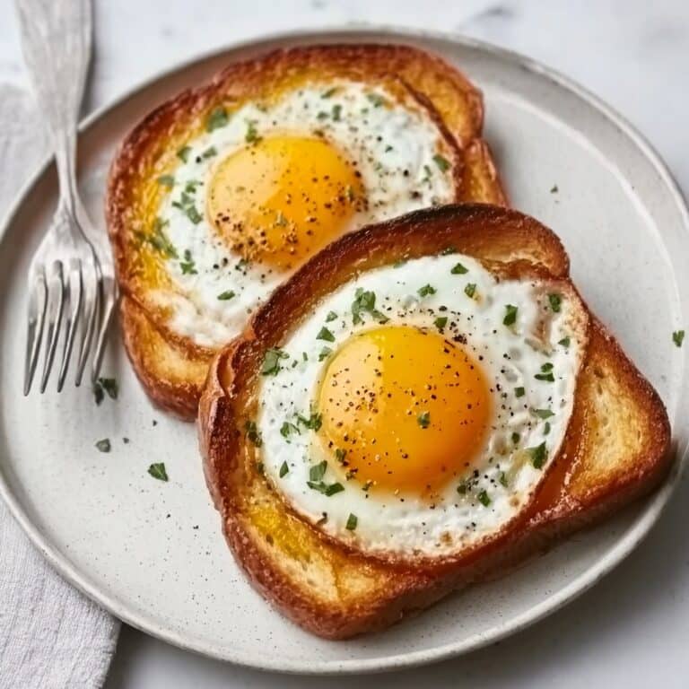 Egg Toast With Optional Toppings Recipe