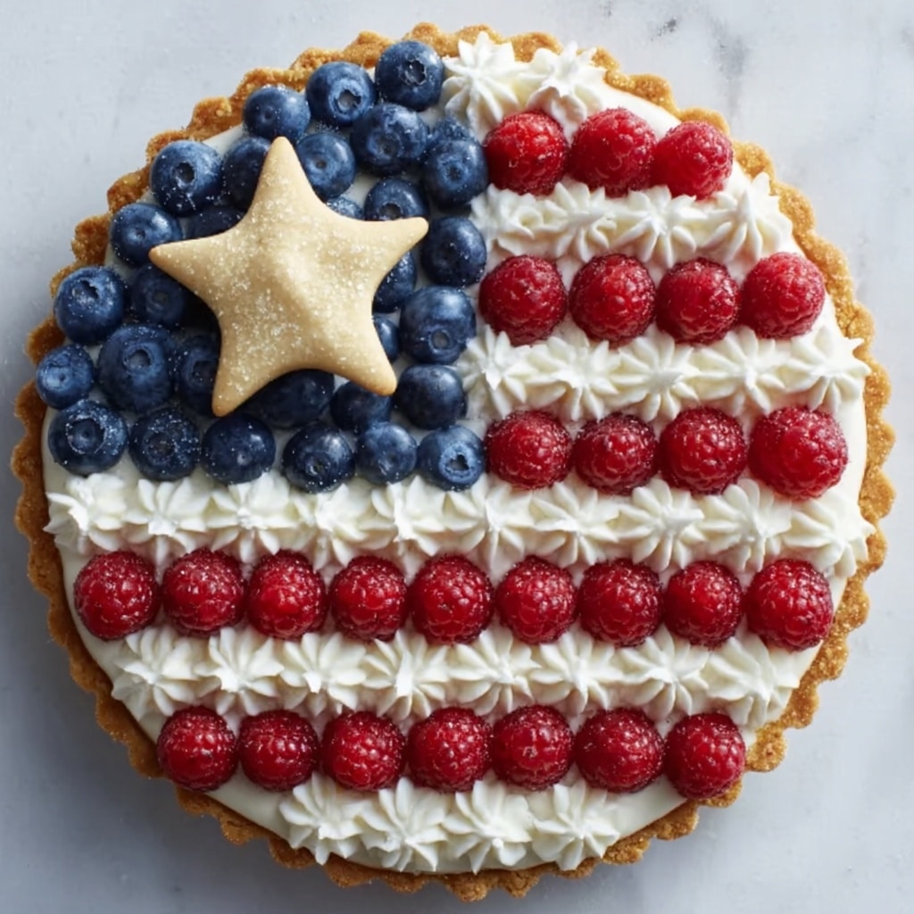 Red, White, and Blueberry Flag Pizza Recipe - Recipe Image