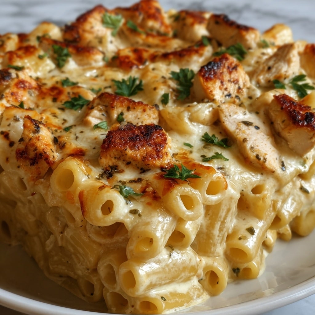 Cajun Cream Cheese Chicken Pasta Bake Recipe - Recipe Image