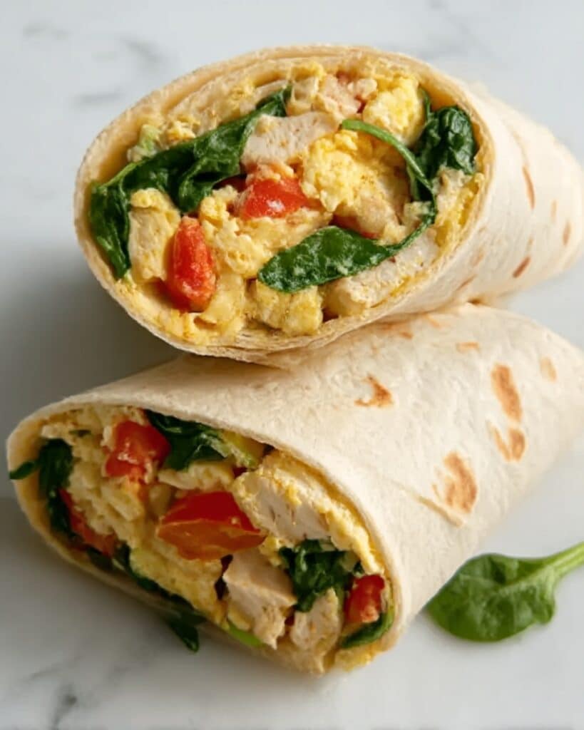 Veggie Breakfast Egg Wraps Recipe