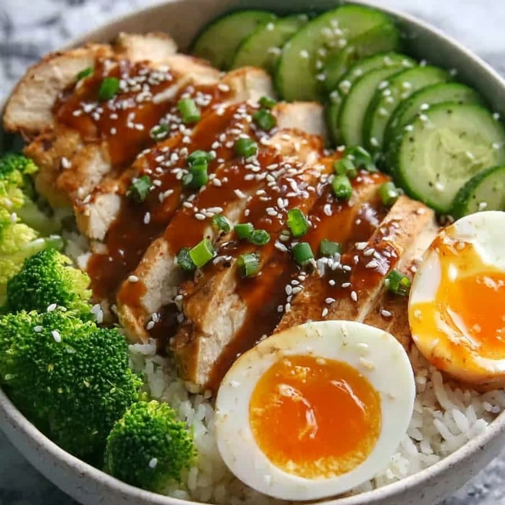 Sticky Chicken Rice Bowls Recipe - Recipe Image