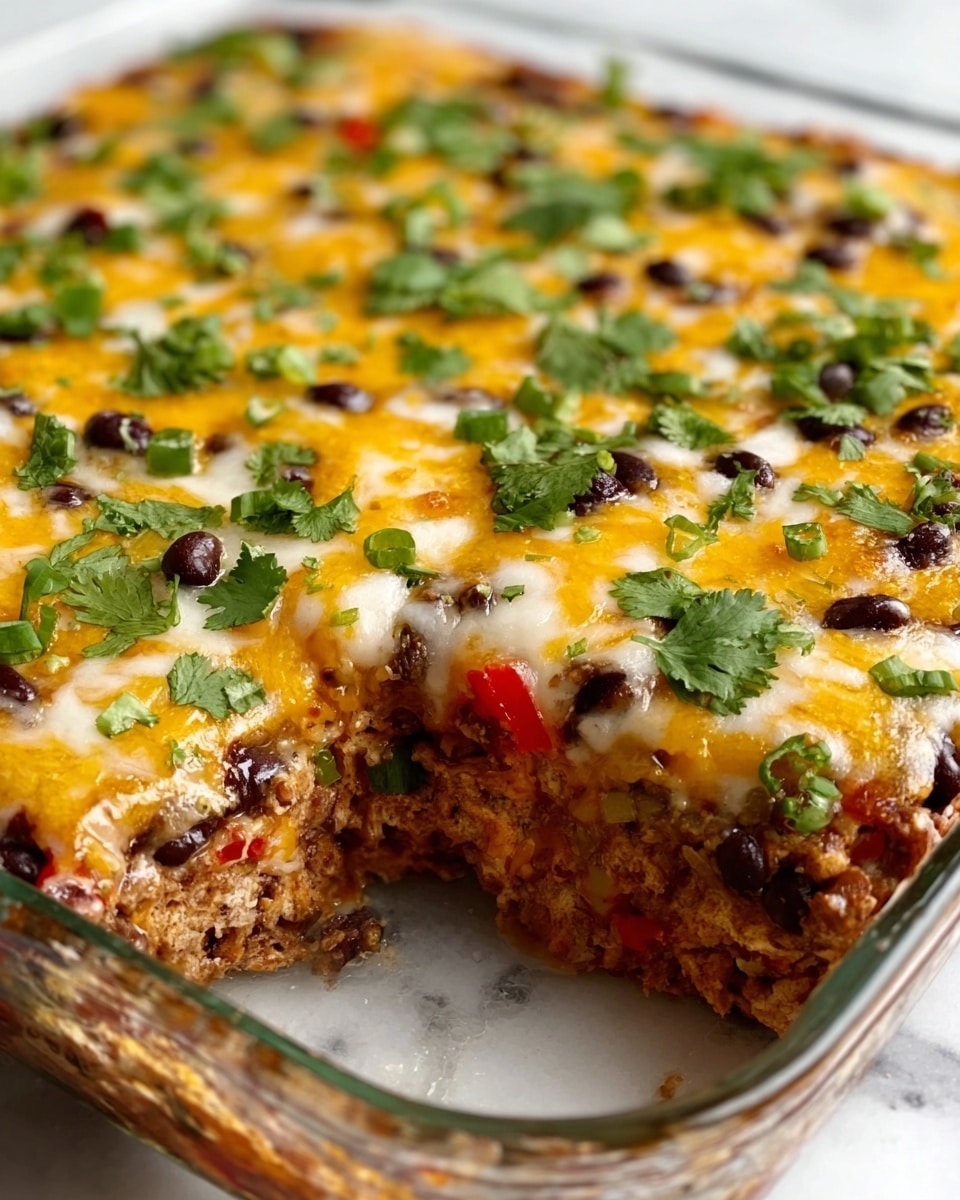 Easy Chicken Burrito Casserole Recipe - Recipe Image