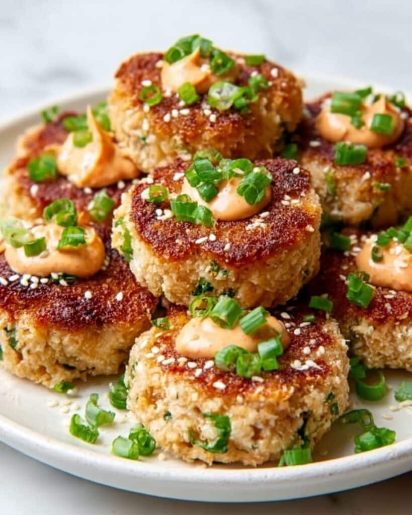 Asian Tuna Cakes with Spicy Mayo Recipe