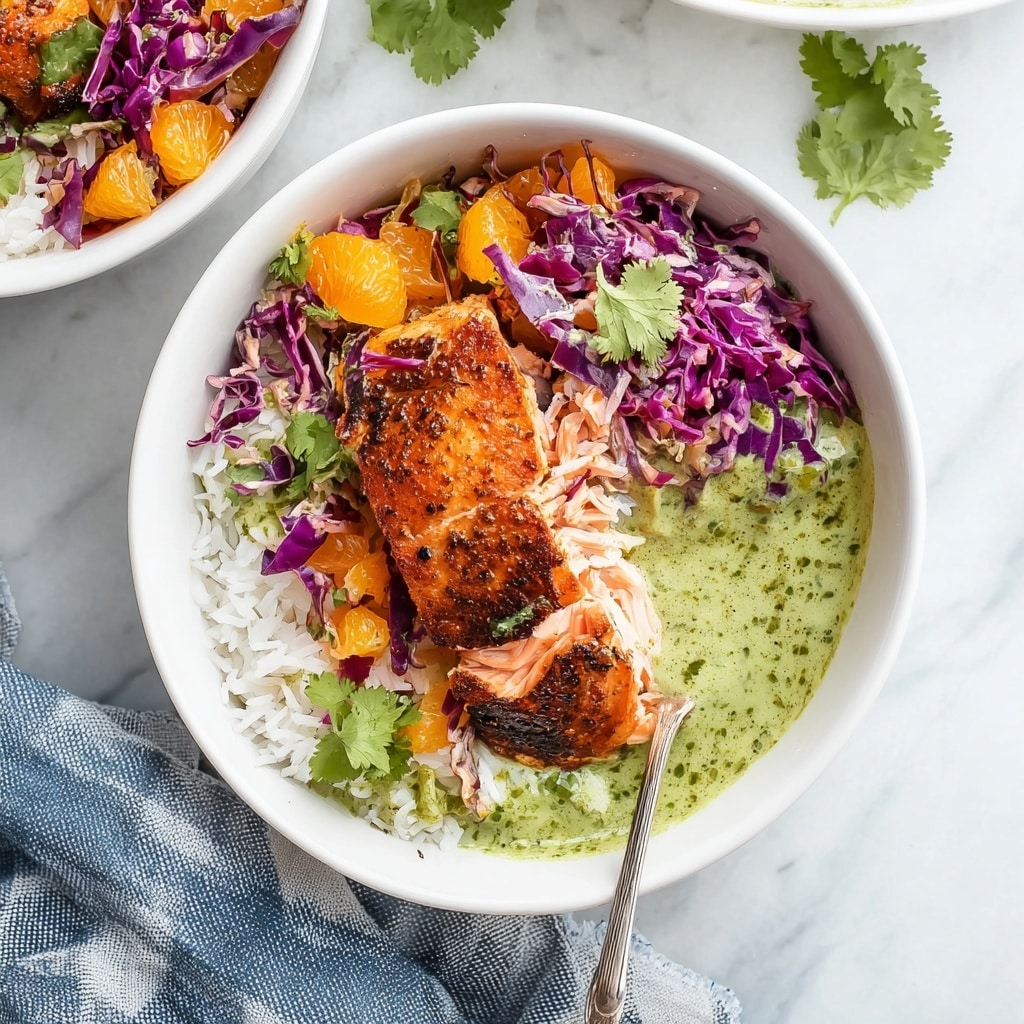 Chipotle Salmon with Orange Salsa and Aji Verde Recipe - Recipe Image