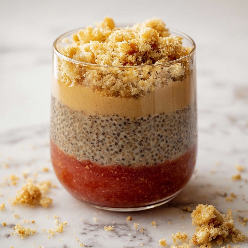 Peach Cobbler Chia Pudding Recipe - Recipe Image
