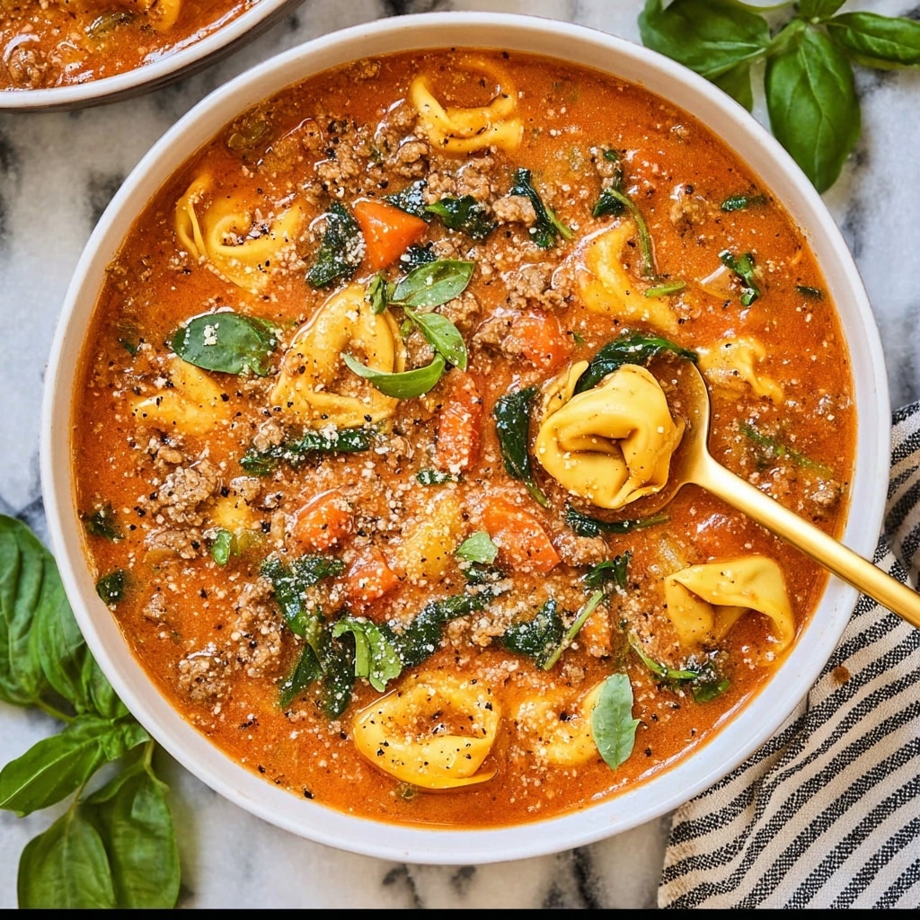 Crockpot Sausage Tortellini Soup Recipe
