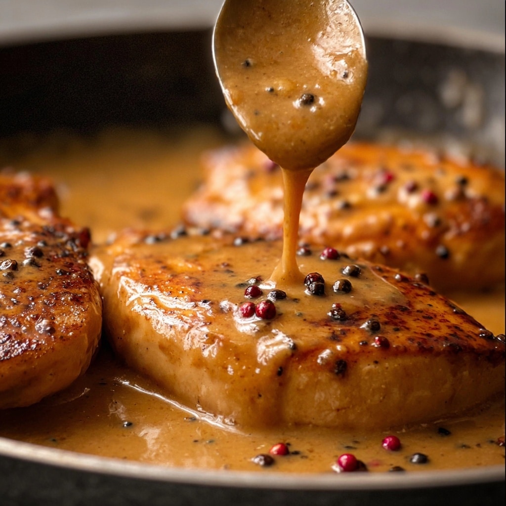 JB's Chicken au Poivre with Creamy Peppercorn Sauce Recipe - Recipe Image