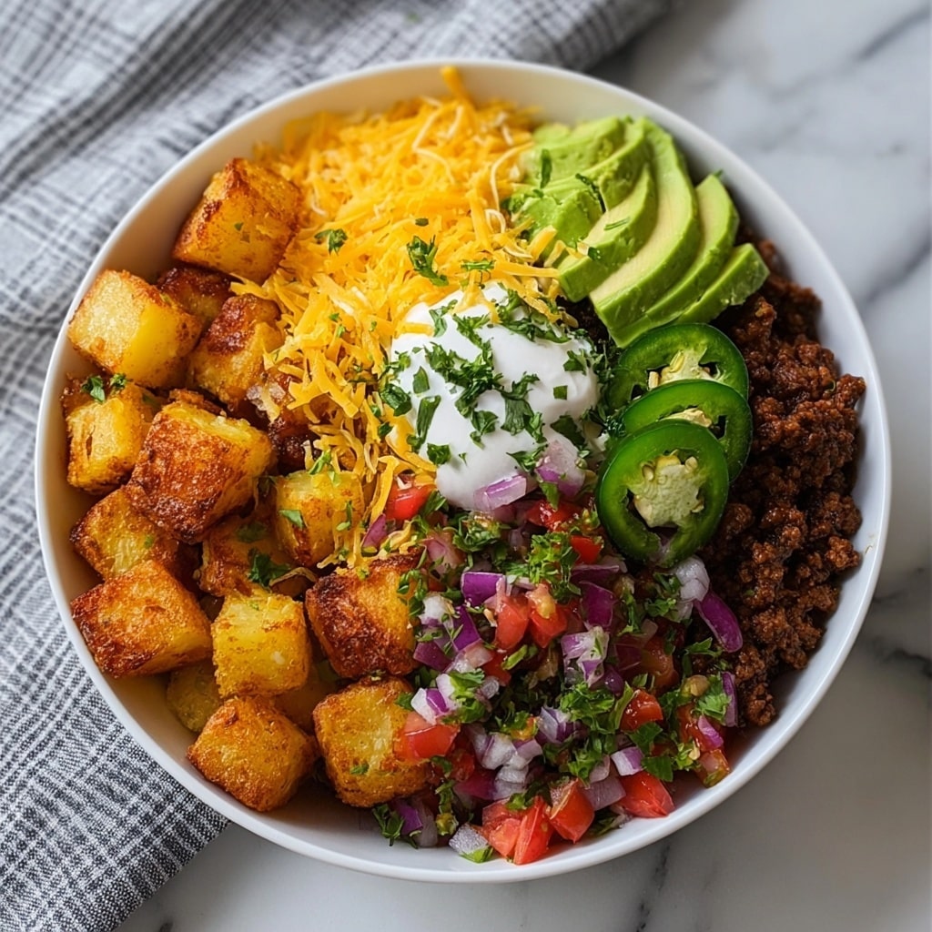 Potato Taco Bowl Recipe - Recipe Image
