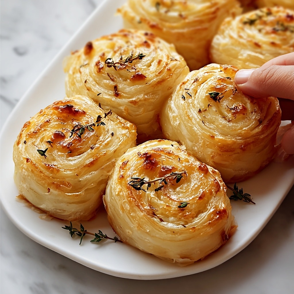 Cheesy Garlic Butter Rollups Recipe - Recipe Image