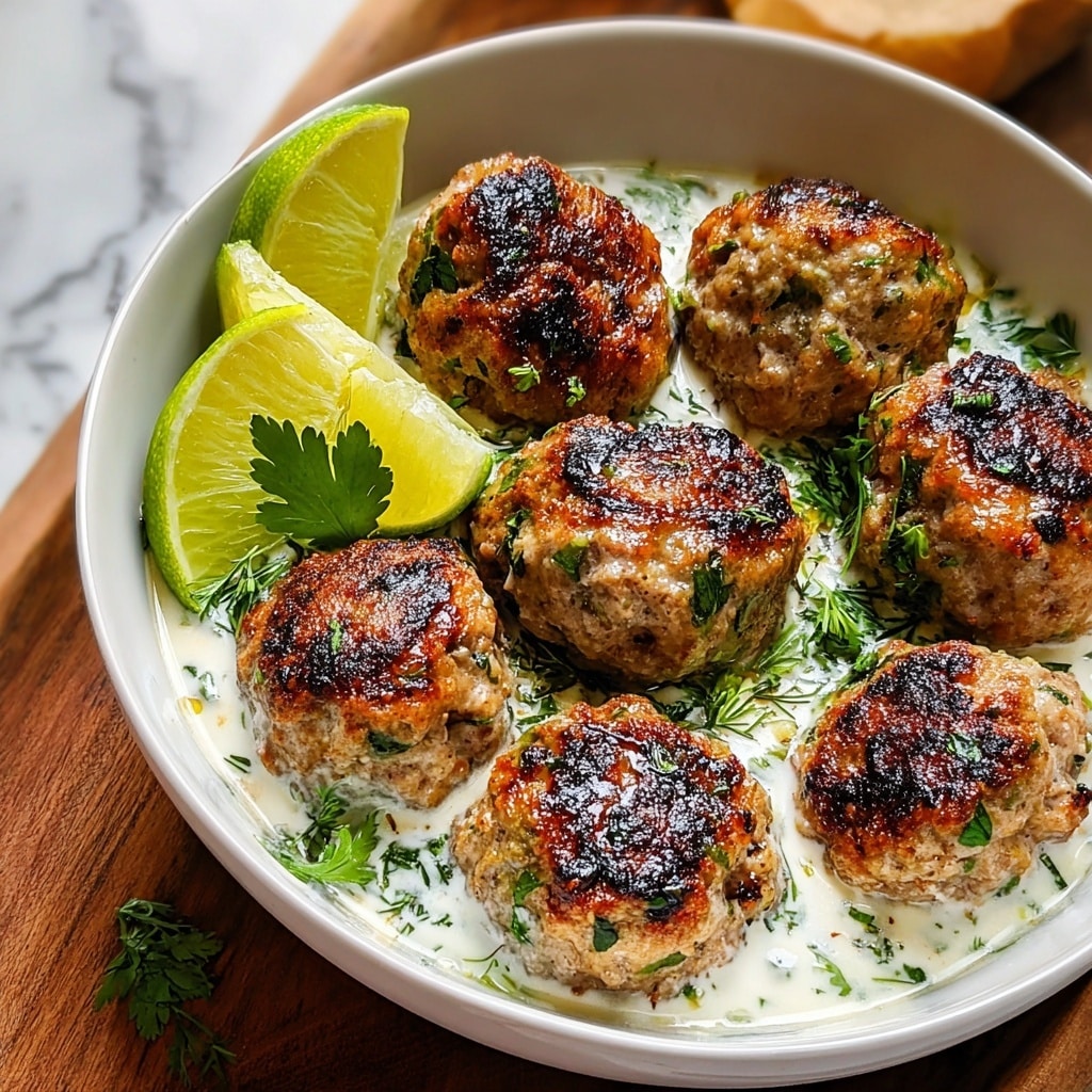 Greek Chicken Meatballs with Feta and Herbs Recipe - Recipe Image