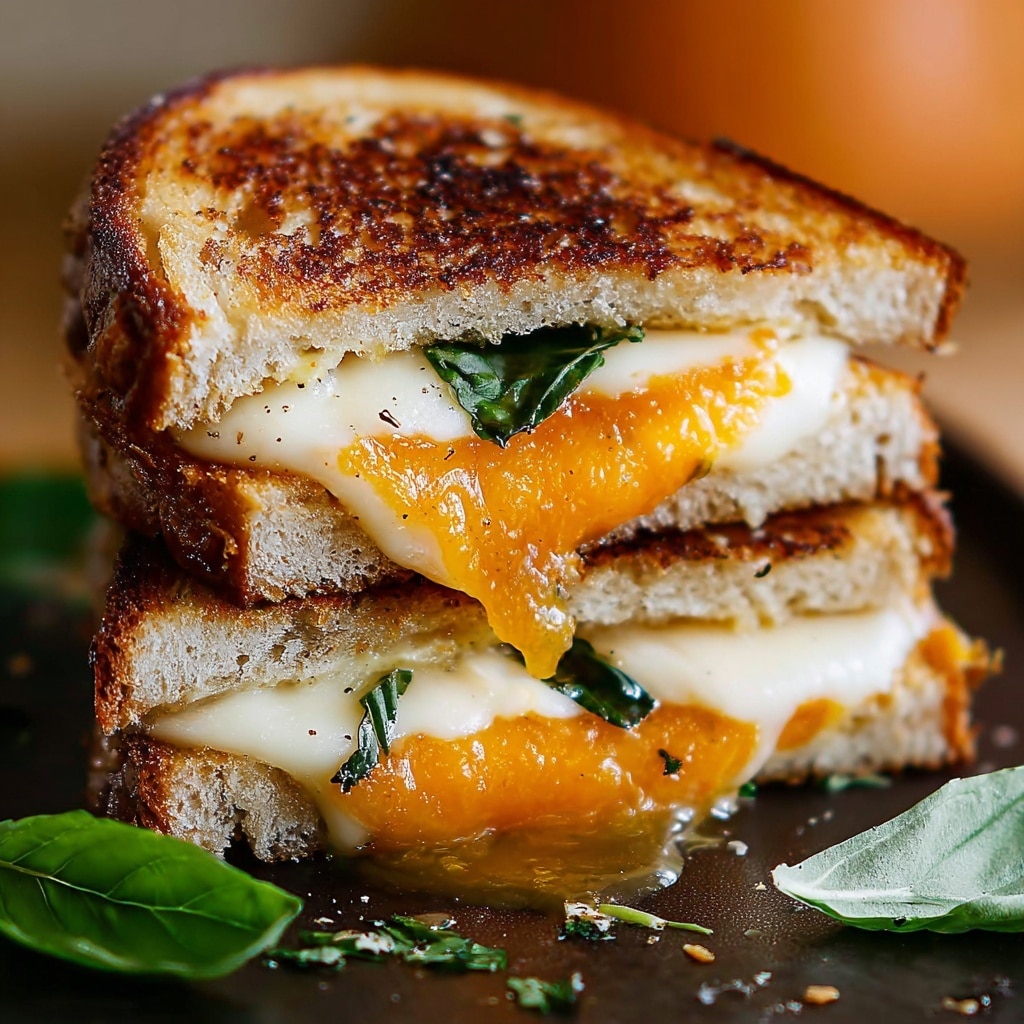 Honey Peach White Cheddar Grilled Cheese Recipe - Recipe Image