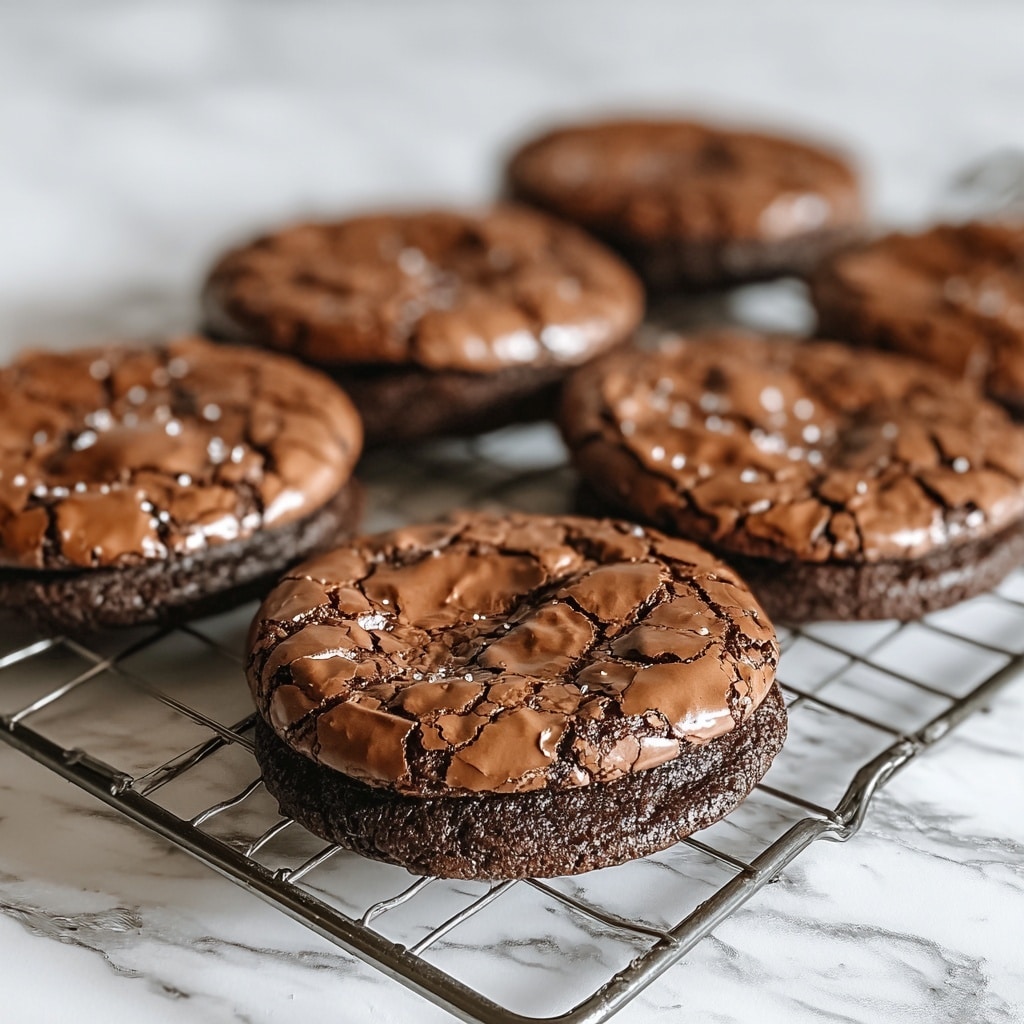 Fudgy Flourless Chocolate Cake Cookies Recipe - Recipe Image
