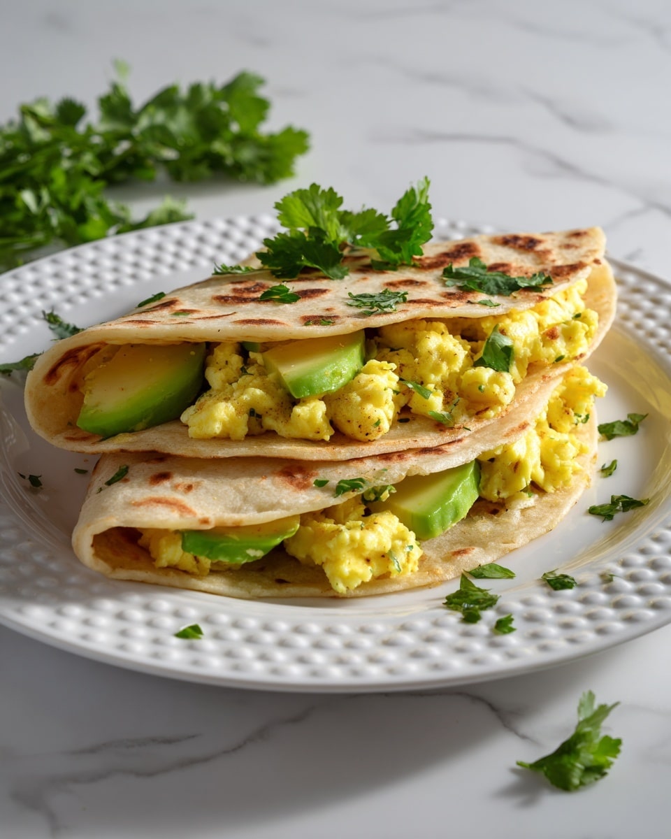 Egg & Avocado Breakfast Quesadilla Recipe - Recipe Image