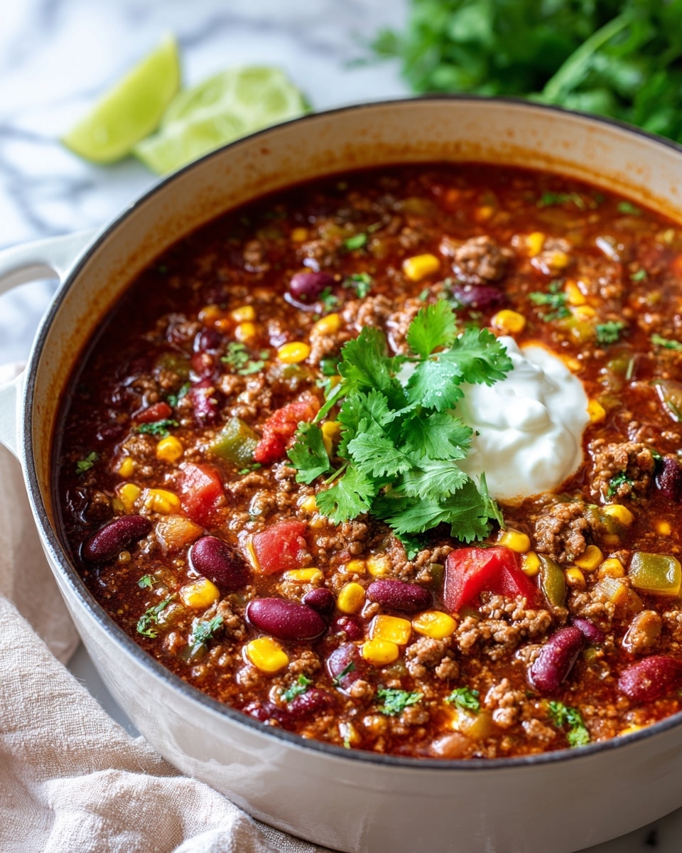 The Best Homemade Stovetop Chili Recipe - Recipe Image