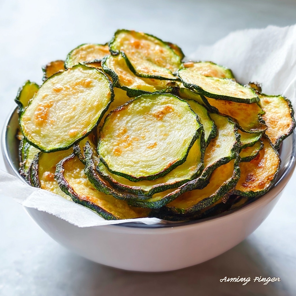 Salt and Vinegar Zucchini Chips Recipe - Recipe Image