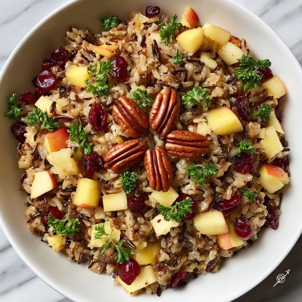Cranberry Apple Pecan Wild Rice Pilaf Recipe - Recipe Image