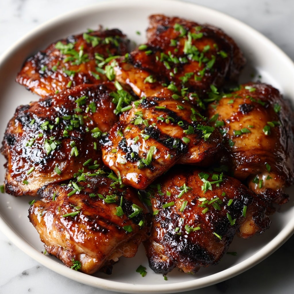 Garlic Miso Chicken Thighs in the Air Fryer Recipe - Recipe Image