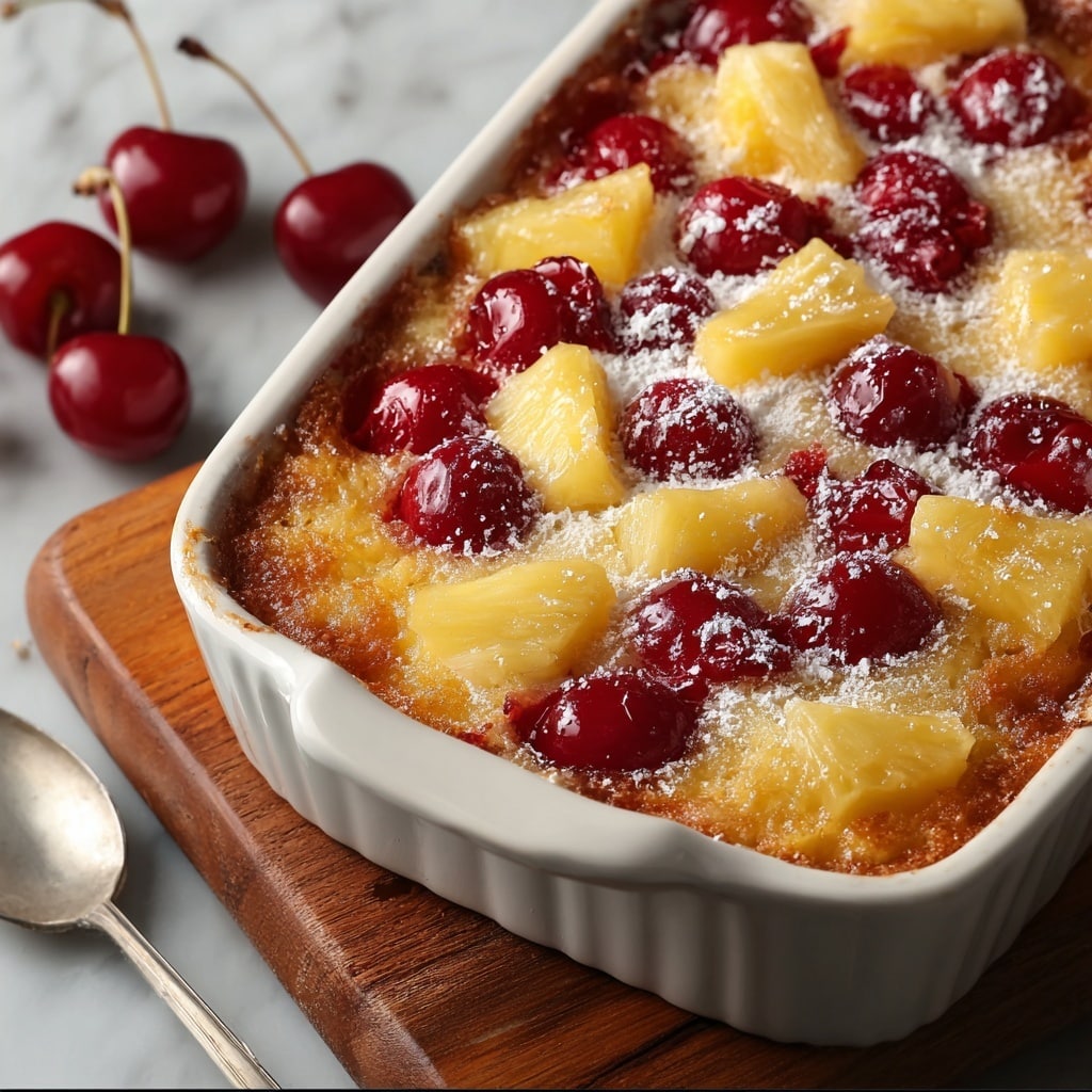 Cherry Pineapple Dump Cake Recipe - Recipe Image