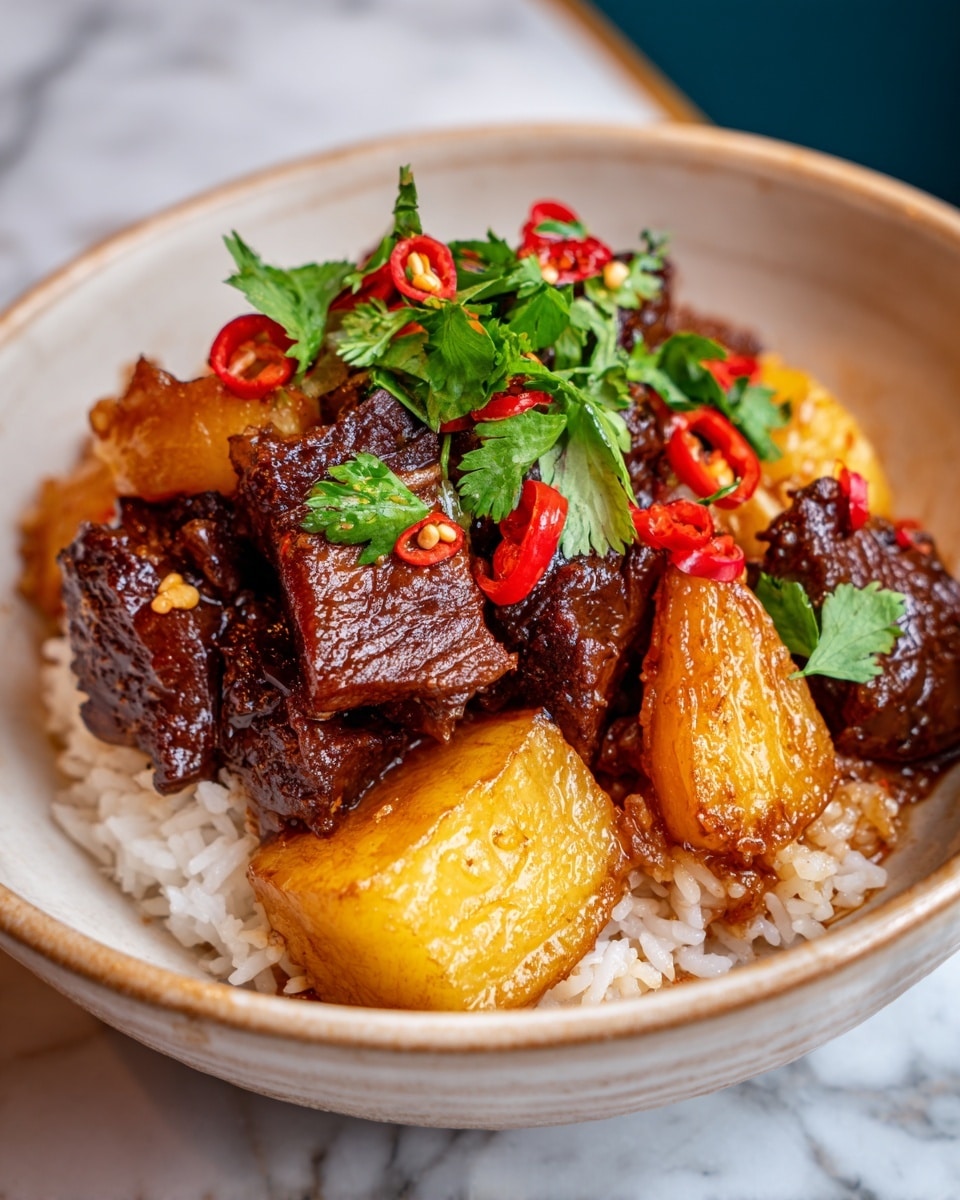 Sweet Savory Caramelized Pulled Beef Recipe - Recipe Image