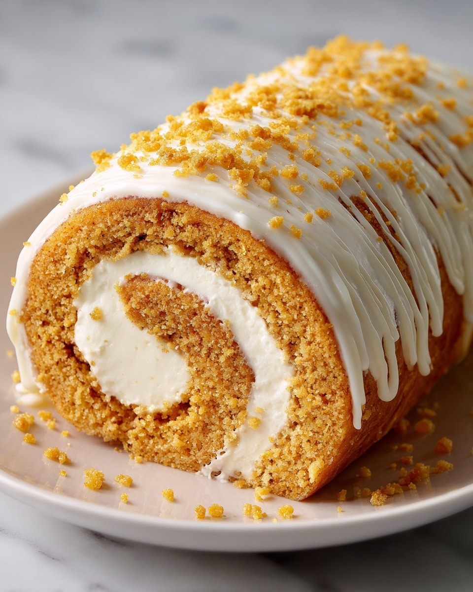 Pumpkin Roll Cake: A Delightful Fall Treat Recipe - Recipe Image